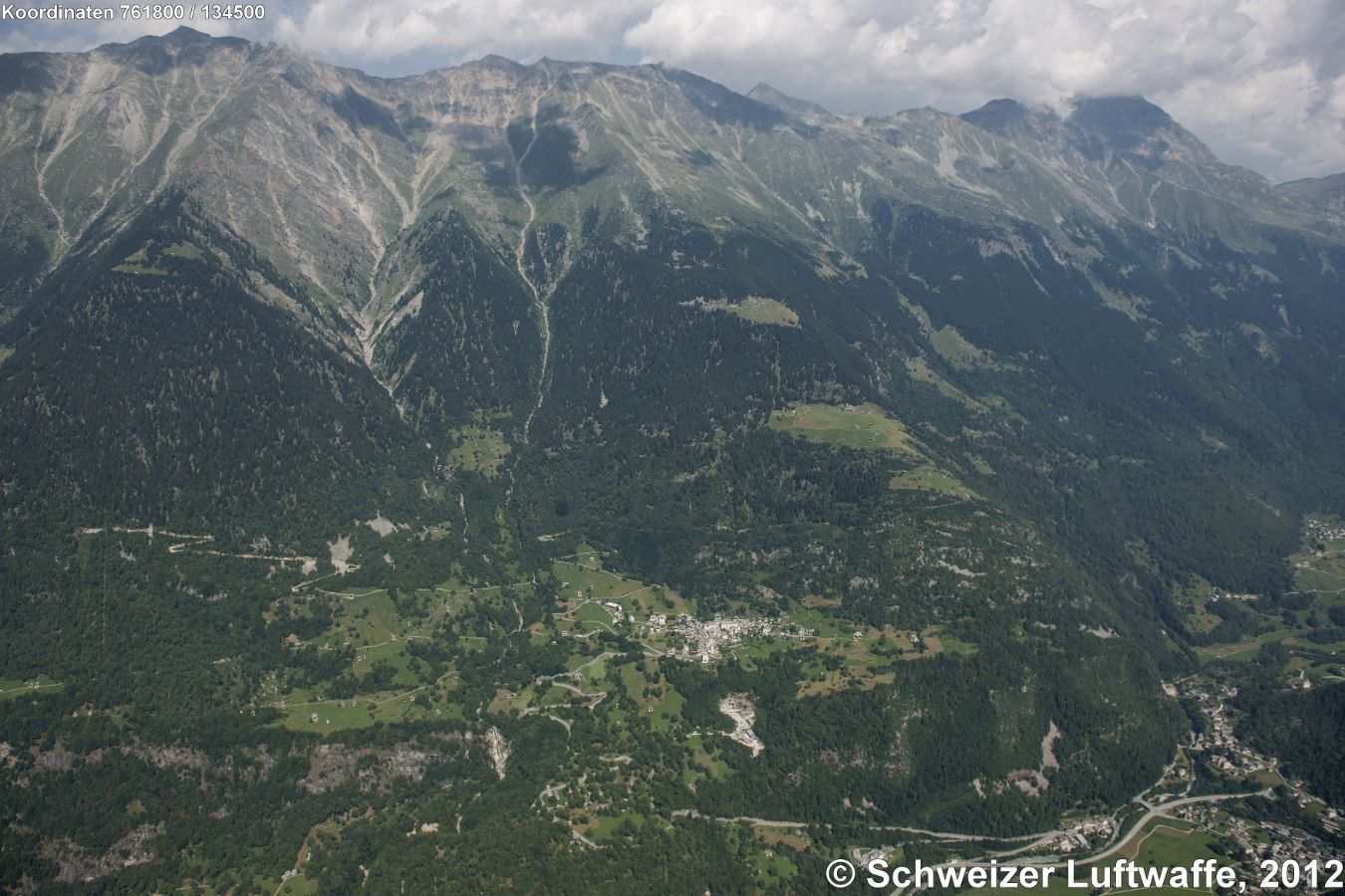 Soglio, unten im Tal: Promontogno